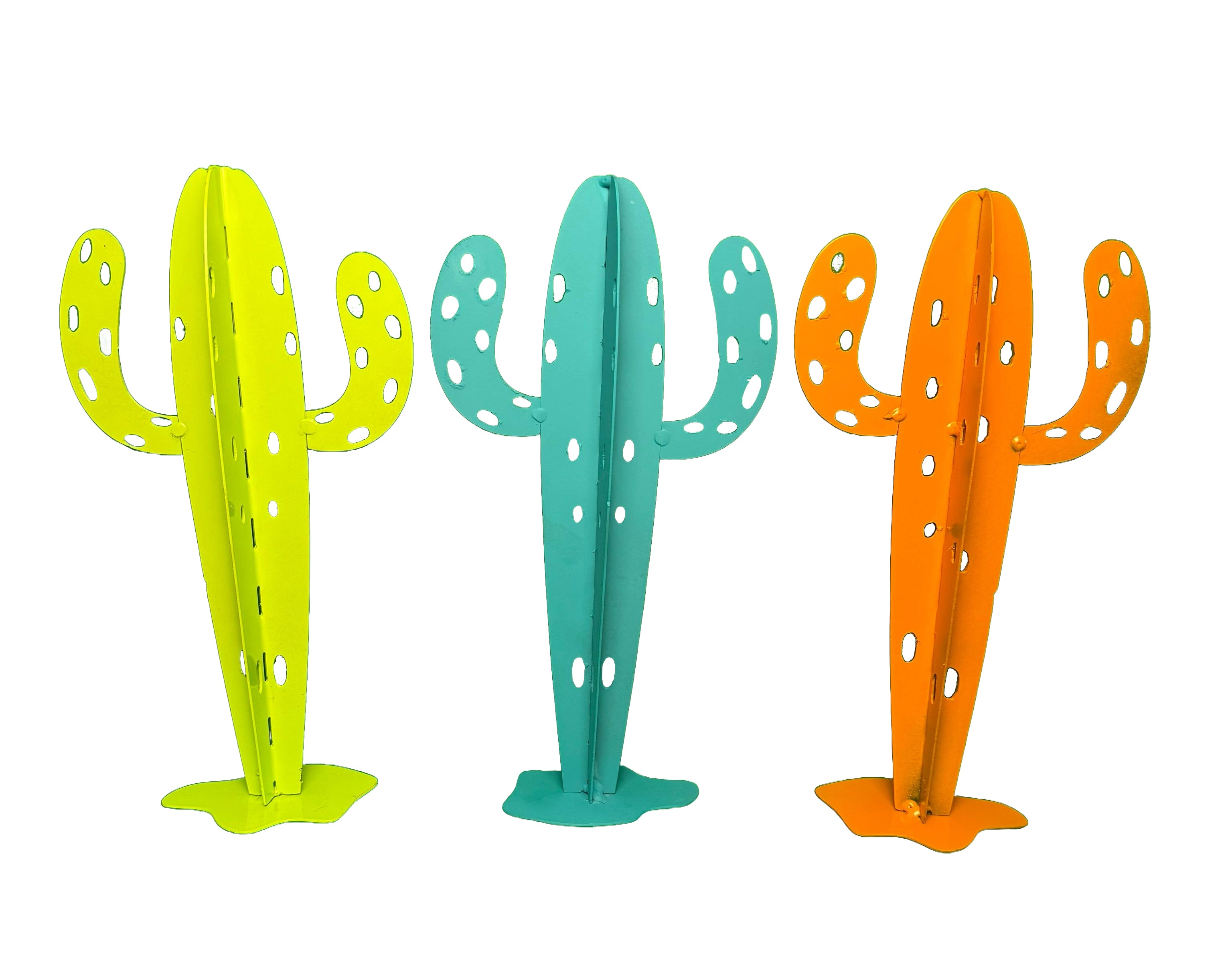 The Iron Bloom – 10.75" Artisan Steel Cactus Ornament Handcrafted Desert Indoor Plant Art
