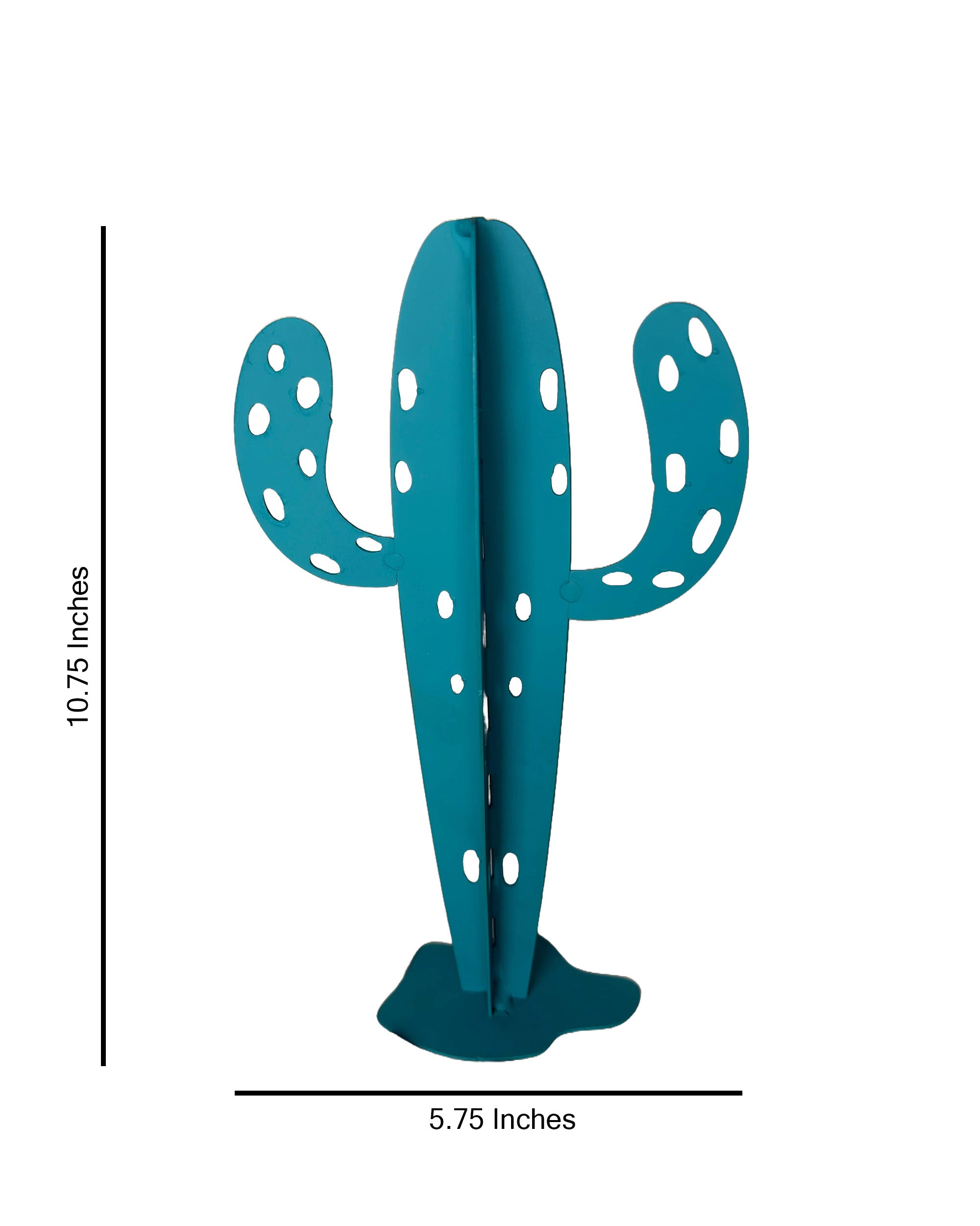 The Iron Bloom – 10.75" Artisan Steel Cactus Ornament Handcrafted Desert Indoor Plant Art