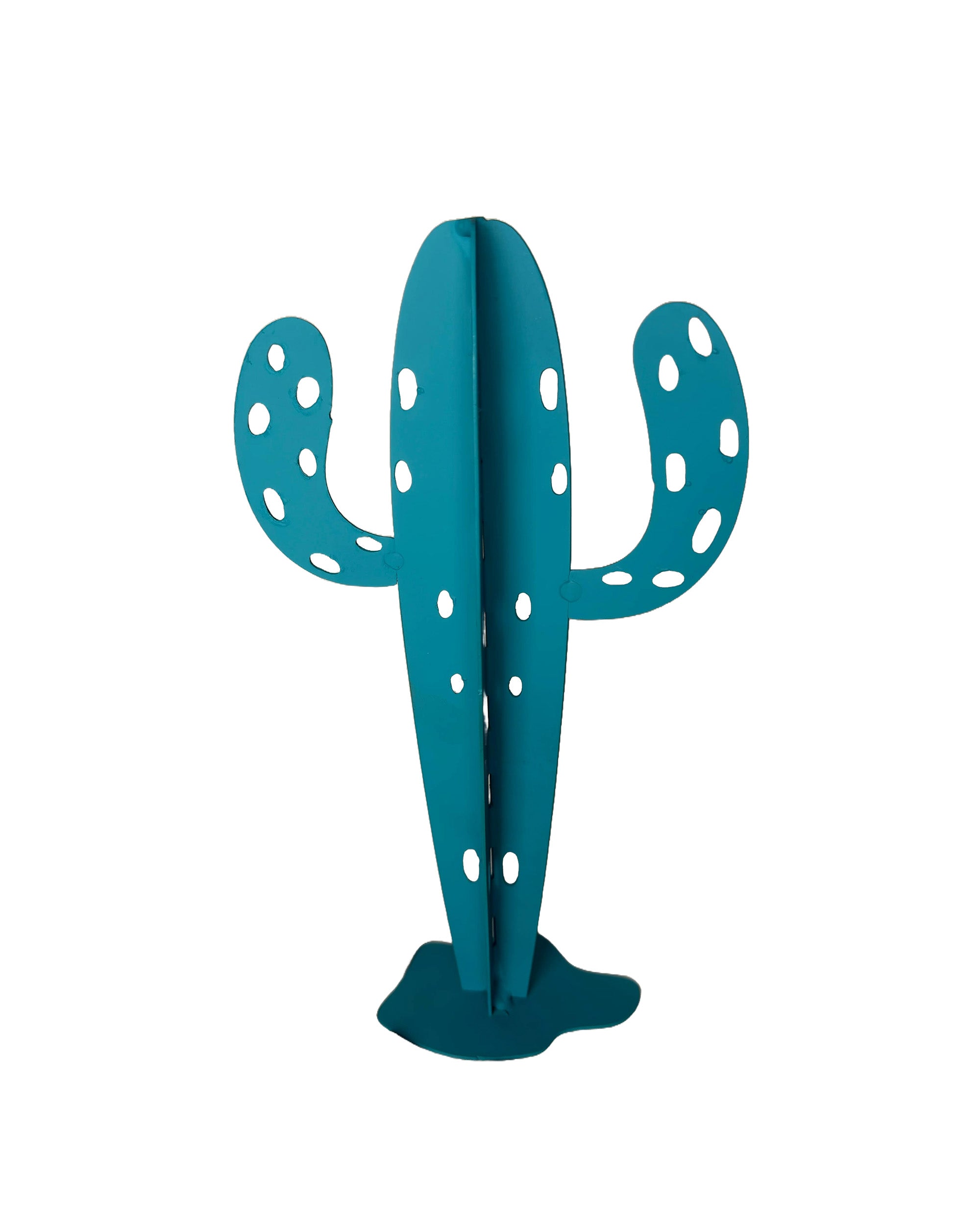 The Iron Bloom – 10.75" Artisan Steel Cactus Ornament Handcrafted Desert Indoor Plant Art