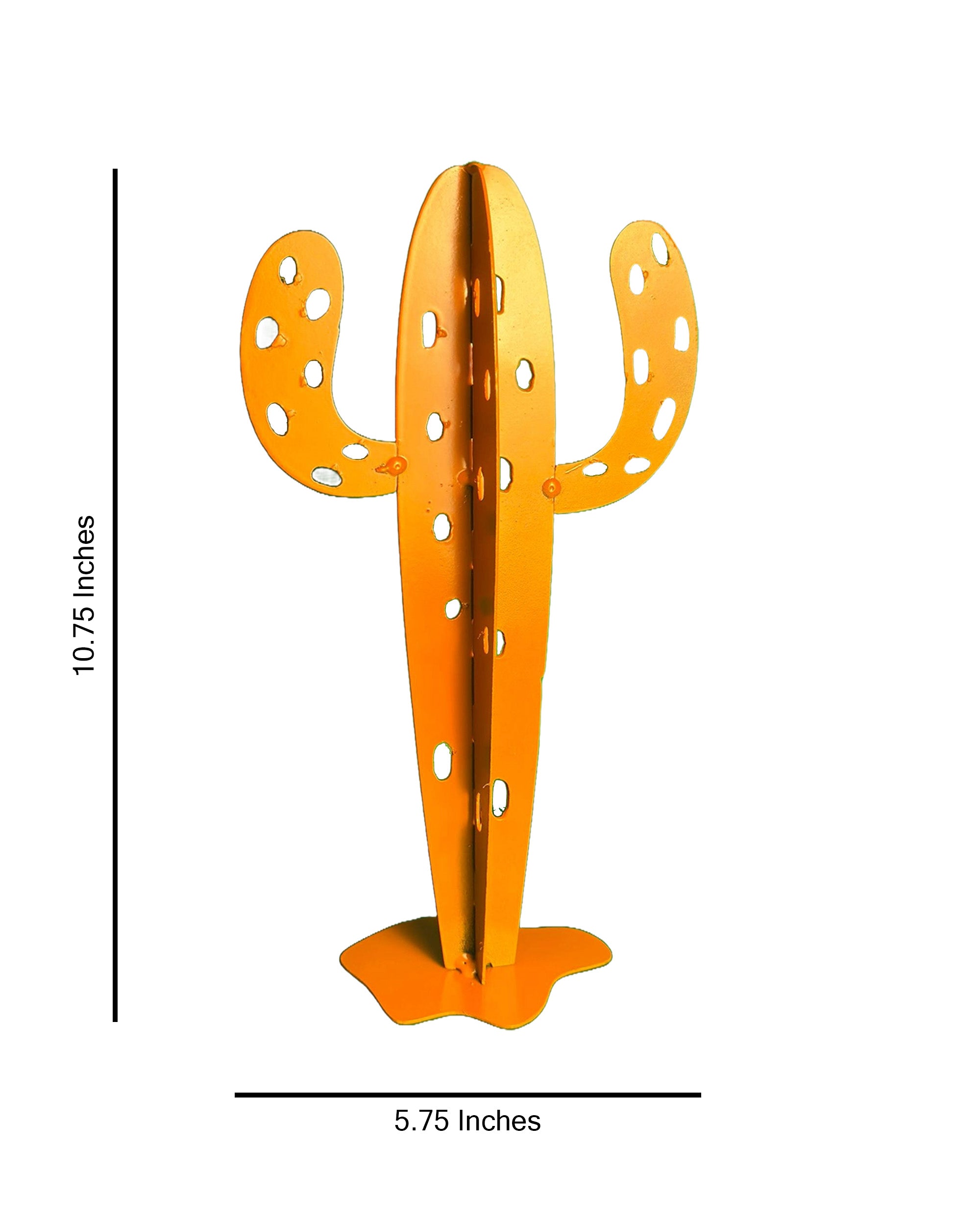 The Iron Bloom – 10.75" Artisan Steel Cactus Ornament Handcrafted Desert Indoor Plant Art