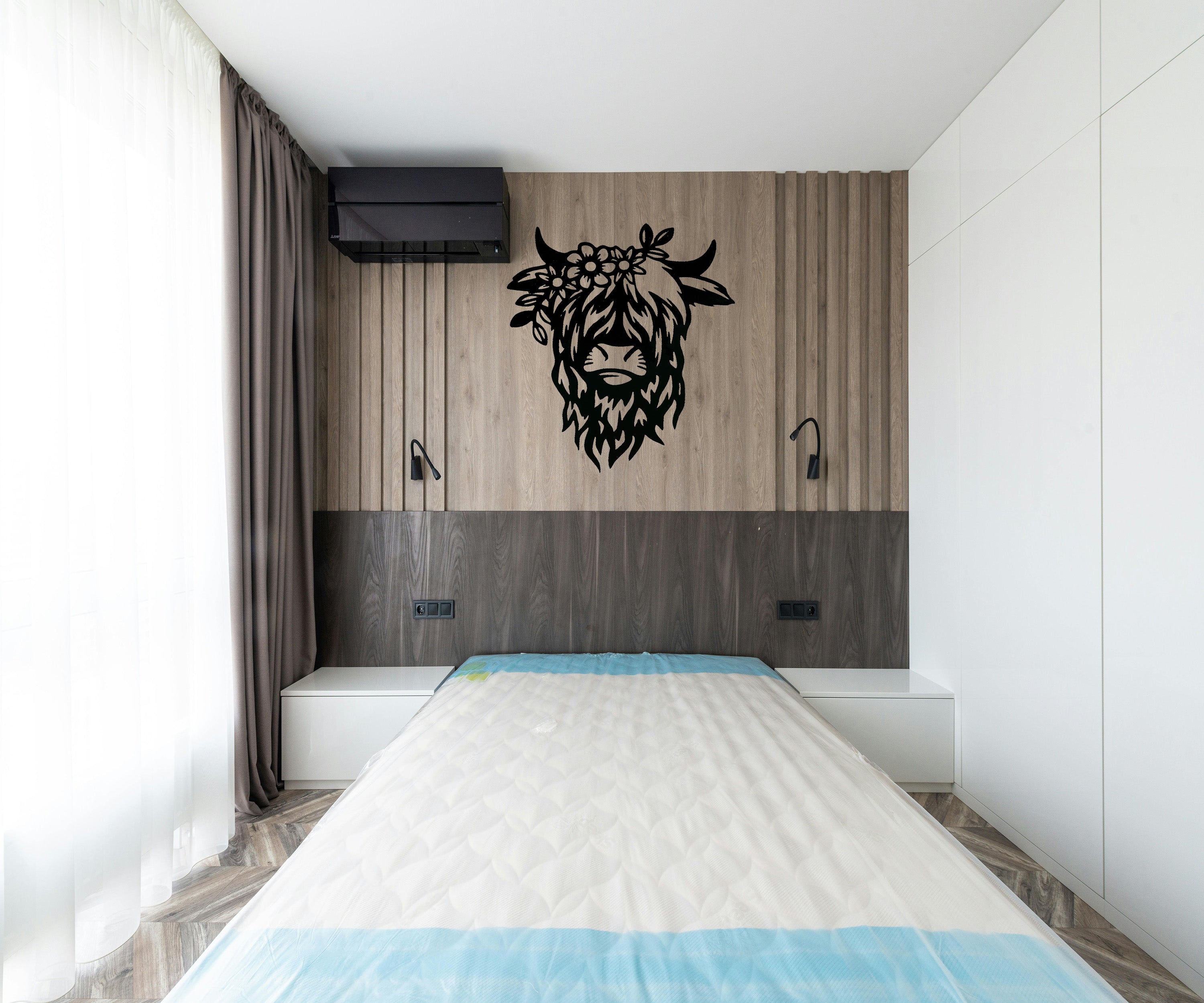 Highland Cow Powder Coated 18x15 Home Accent Metal Artwork – Cecelia