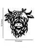 Highland Cow Powder Coated 18x15 Home Accent Metal Artwork – Cecelia