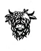 Highland Cow Powder Coated 18x15 Home Accent Metal Artwork – Cecelia