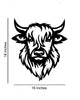 Highland Cow Powder Coated 18x16 Home Accent Metal Artwork – Clover