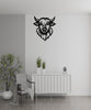 Highland Cow Powder Coated 18x16 Home Accent Metal Artwork – Clover