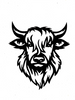 Highland Cow Powder Coated 18x16 Home Accent Metal Artwork – Clover
